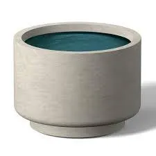 Extra Large Slate Gray Faux Concrete/Cement Planter/Pot