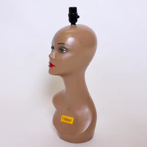 Brown Outre mannequin Head Lamp