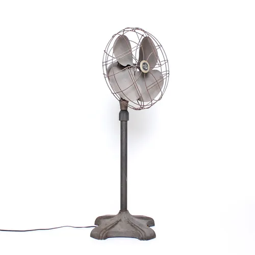 Brown Metal Vintage 1930s-40s Fan - Art Deco