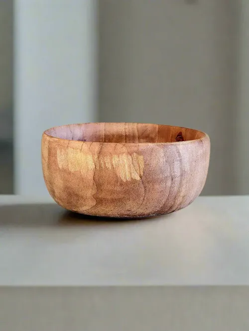 marbled wood bowl 