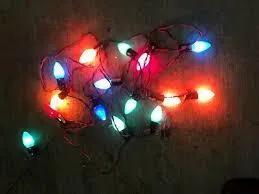 Vintage Xmas Lights-Large bulb