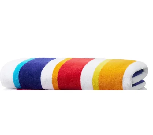 Beach & Pool Towel Classic Multi-Color Stripes