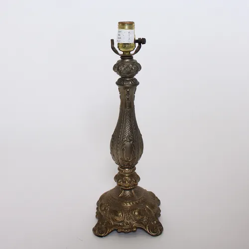 Bronzed Gold Metal Lamp