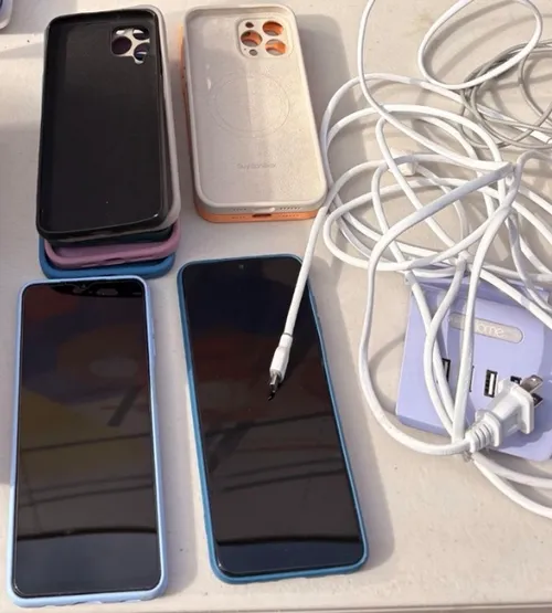 Android Phones, cases and cables bundle