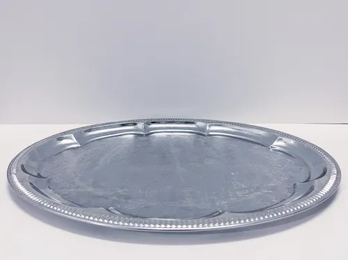 Oval Silver Plated Serving Tray