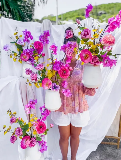 'Poppy' Silk Arrangement