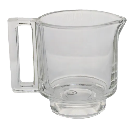 Thick Clear Glass Creamer