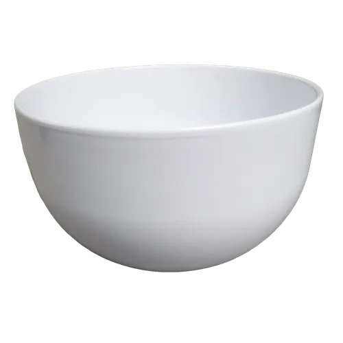 Large Deep White Ceramic Mixing Bowl
