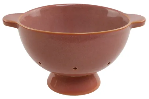 Dusty Rose Ceramic Colander