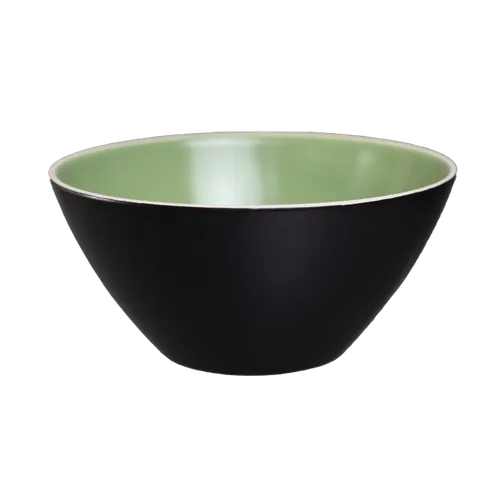 Black Shell With Pistachio Green Interior Serving Bowl