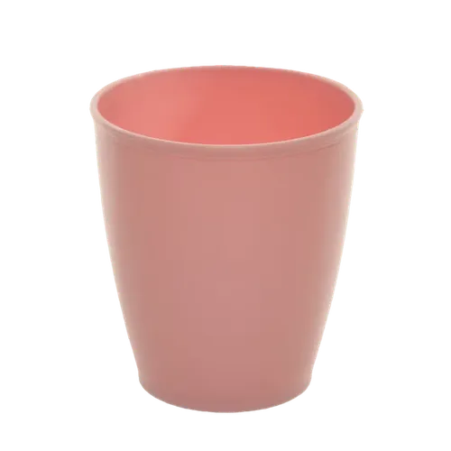 Pale Pink Plastic Drinking Cup
