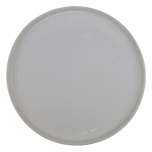 Large Flat White Dinner Plate