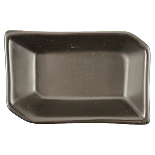 Dark Brown Ceramic Sushi Sauce Dish