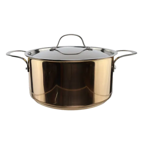 Copper Stock Pot With Lid