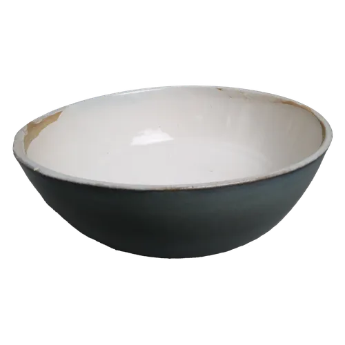 Sage To Teal Gradient Ceramic Serving Bowl