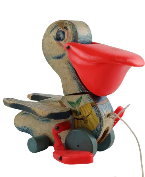 Vintage Pull Along Pelican