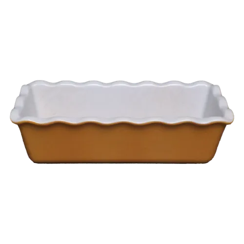 Golden Yellow Ceramic Loaf Pan