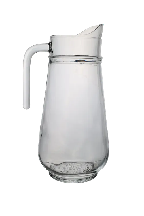 Clear Glass Teardrop Pitcher