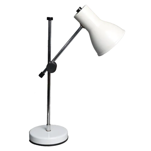 Vintage White & Chrome Desk Lamp