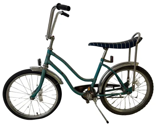 Green Kids Bicycle With Banana Seat