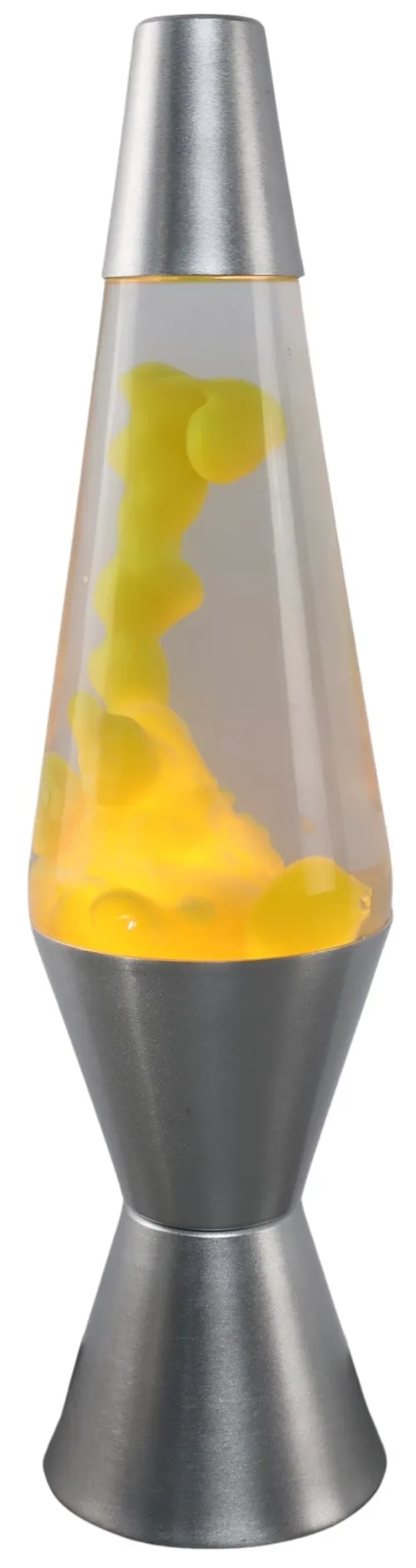Silver & Yellow Lava Lamp