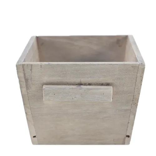 Wood Box Large Plant Pot