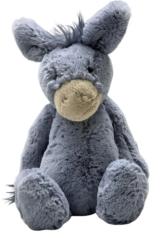 Blue Donkey Plush Stuffed Animal