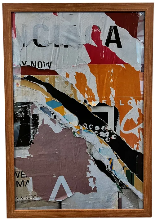 Grafitti II In Wood Frame
