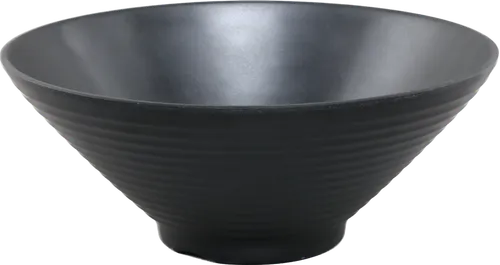 Black Matte Melamine Serving Bowl 