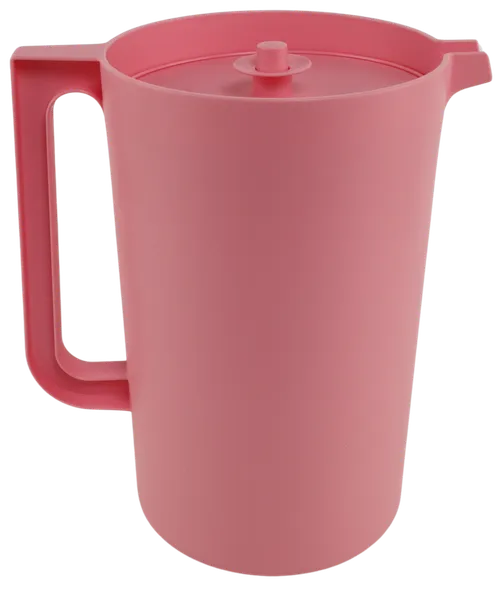 Pink Plastic Pitcher With Lid