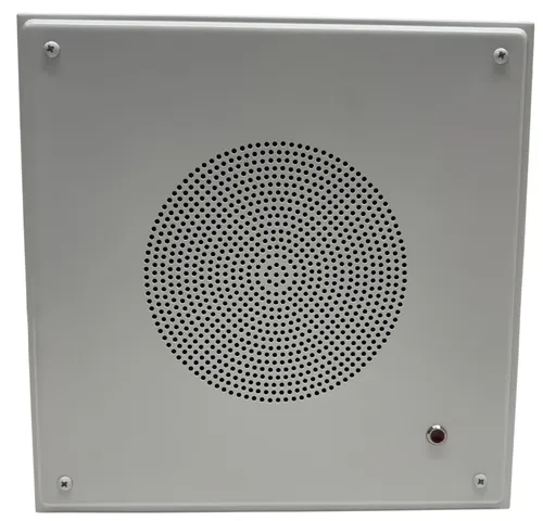 White Metal PA Speaker Intercom Box With Red Light