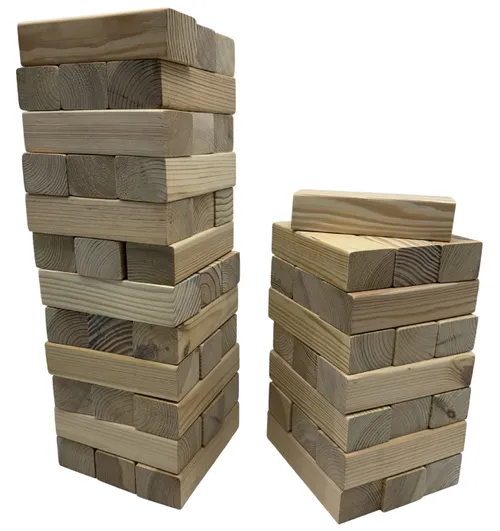 Giant Wood Tumbling Blocks Game Set