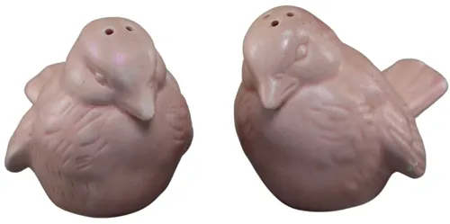 Pink Birds Salt & Pepper Set