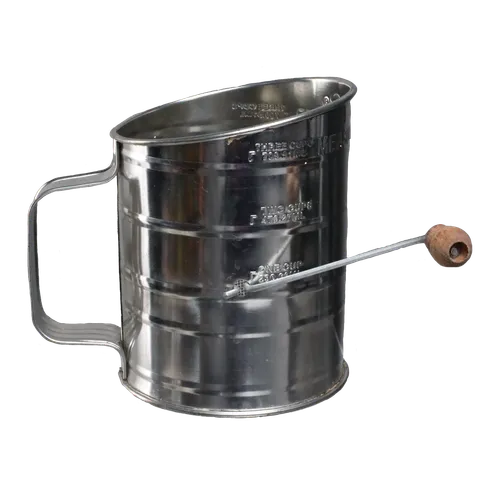 Long Crank Stainless Flour Sifter