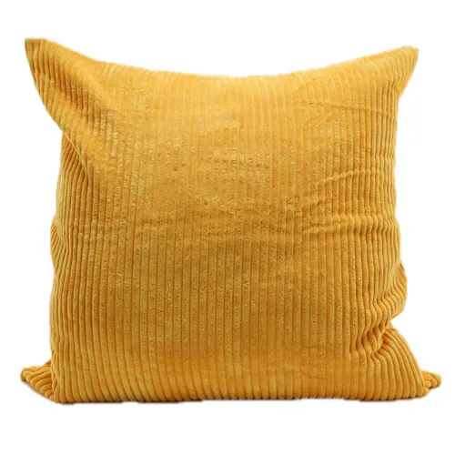 Banana Yellow Thick Corduroy Throw Pillow