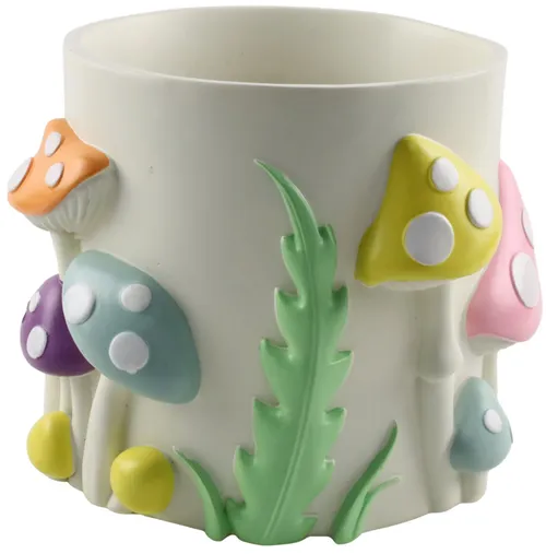 Multicolour Mushroom Plant Pot