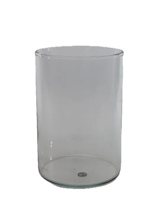Thin Clear Glass Cylinder Vase