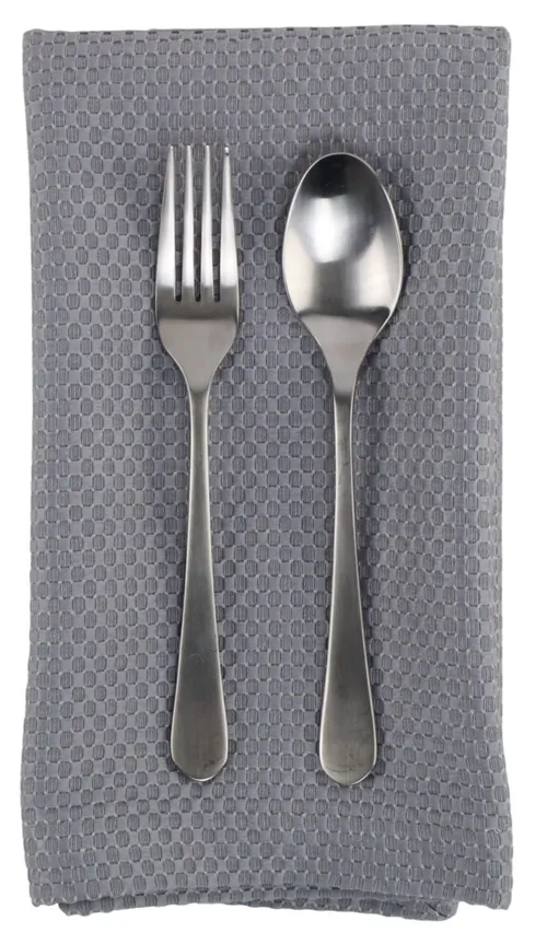 Dark Silver Dimpled Pattern Napkin