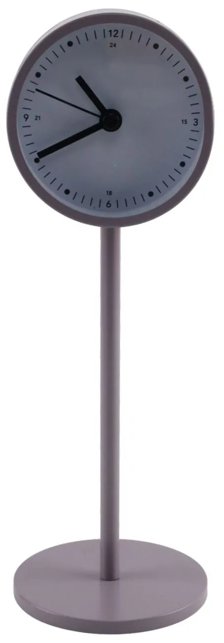Lilac Purple Metal Alarm Clock