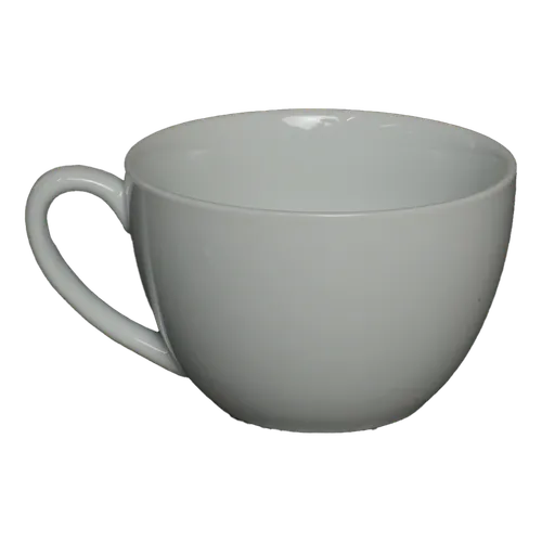White Solid Wide Mouth Coffee Mug