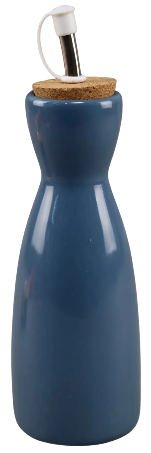 Blue Ceramic Oil Bottle