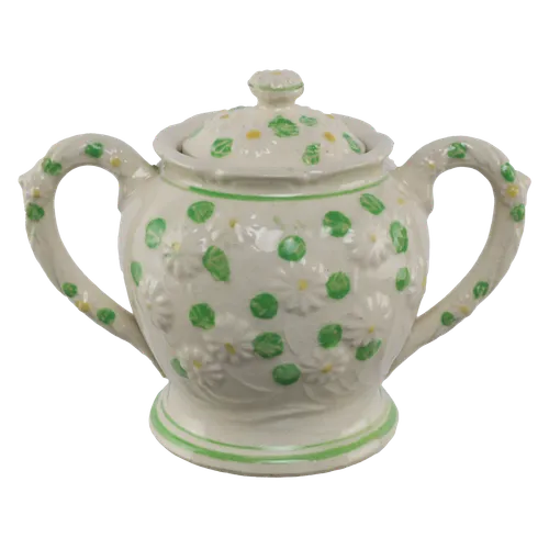 Vintage Daisy Sugar Bowl With Lid