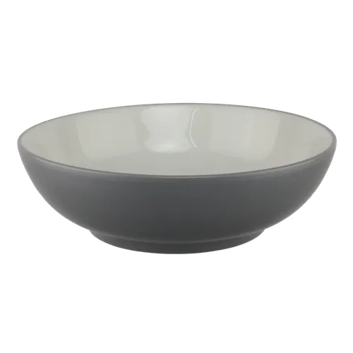 Off White With Grey Rim Bowl