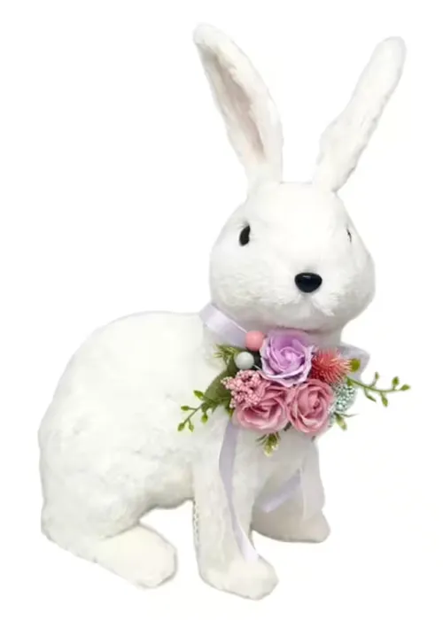 White Sitting Bunny Rabbit