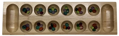 Wood Mancala Board Game