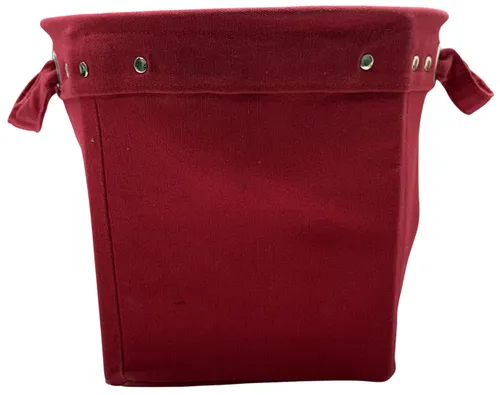Red Canvas Storage Basket