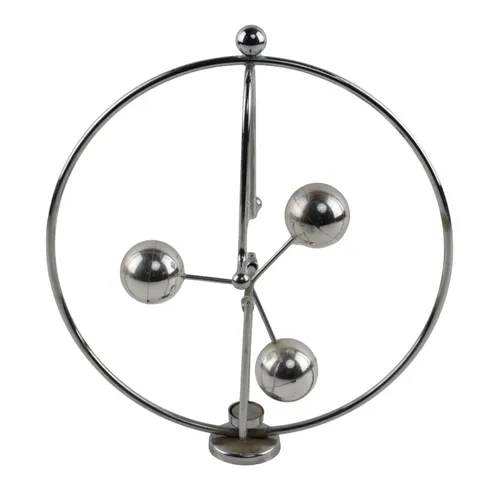 Silver Kinetic Art Spheres Pendulum