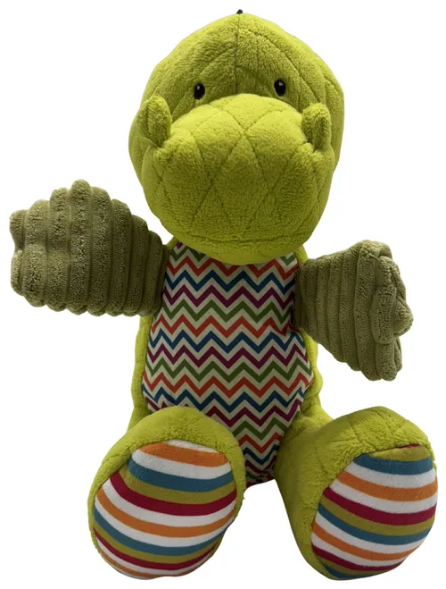 Green & Multicolour Dinosaur Plush