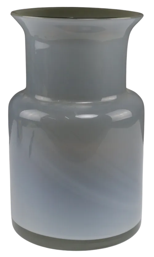 Pearlescent White Glass Vase