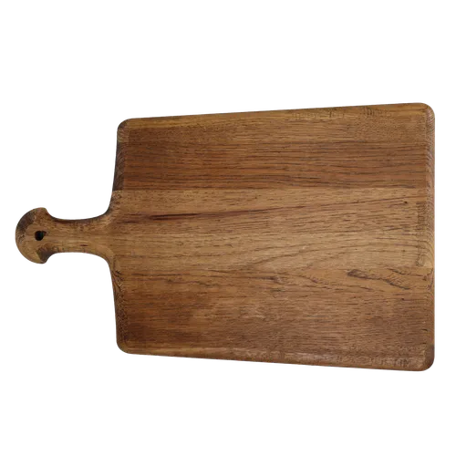 Trapezoid Hickory Wood Cutting Board